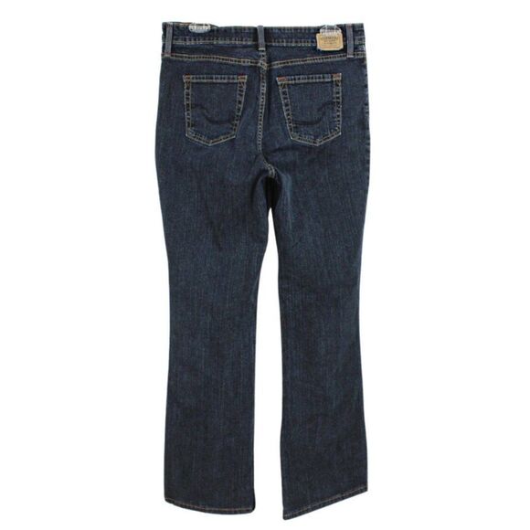 Levi’s Signature Jeans High Rise Boot Cut At Waist Blue Dark Wash 12 Long - Picture 2 of 6